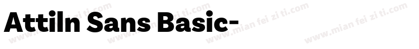 Attiln Sans Basic字体转换